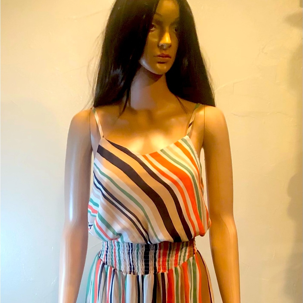 Fire Los Angeles multi stripe dress. Size S